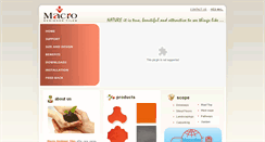 Desktop Screenshot of macrotiles.com