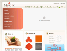Tablet Screenshot of macrotiles.com